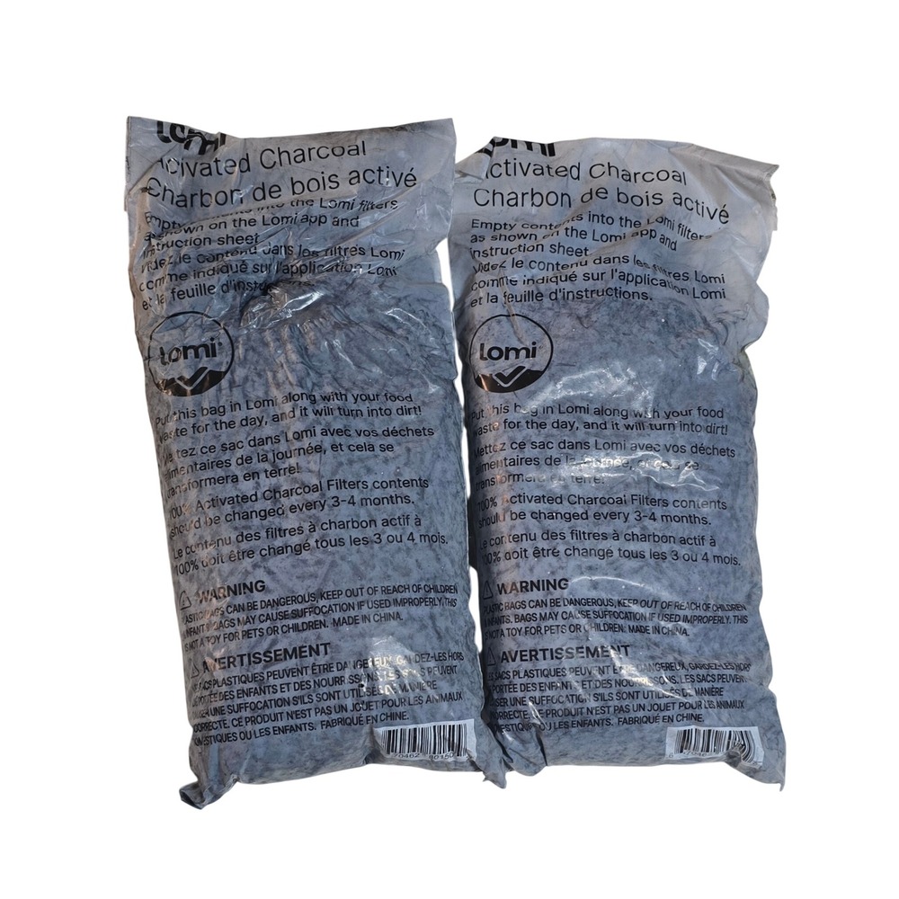 Lomi Activated Charcoal Filter Refills 2 Pack for Kitchen Composter Replacement